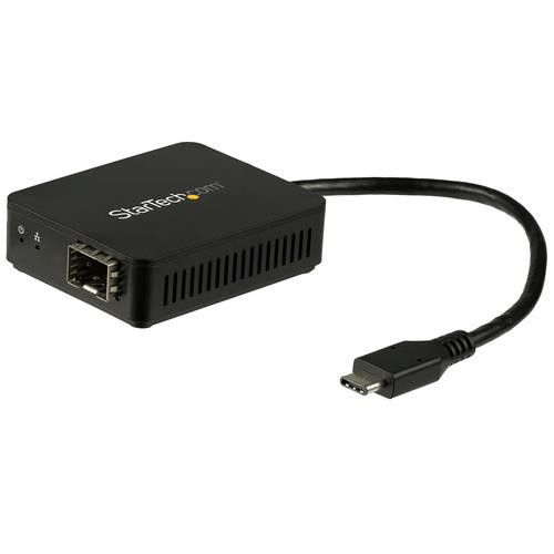 StarTech.com Adaptateur réseau USB-C vers fibre optique Gigabit Ethernet avec SFP ouvert - US1GC30SFP
