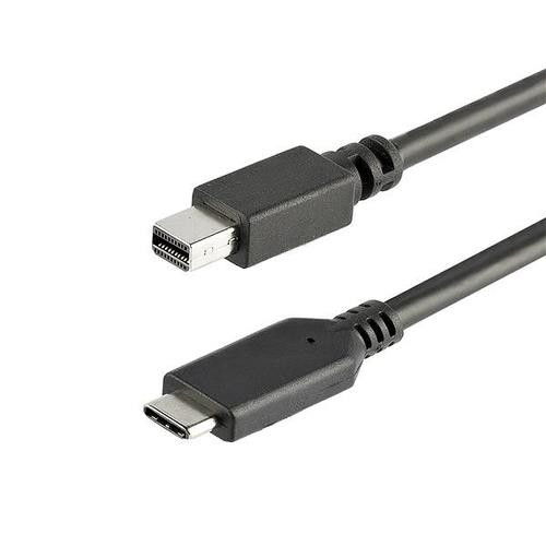 StarTech.com Câble adaptateur USB-C vers Mini DisplayPort 4K 60 Hz de 1 m en noir - CDP2MDPMM1MB