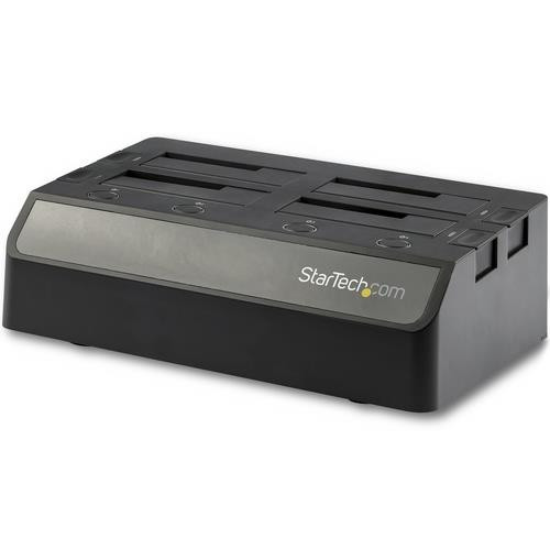 StarTech.com Station d'accueil USB 3.1 (10 Gb/s) pour 4 disques durs SATA III de 2,5" / 3,5" - Dock pour HDD / SSD avec UASP - SDOCK4U313