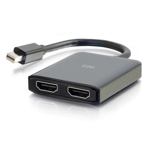 C2G  câble vidéo et adaptateur Mini DisplayPort 2 x HDMI + USB Micro-B Noir - 54292