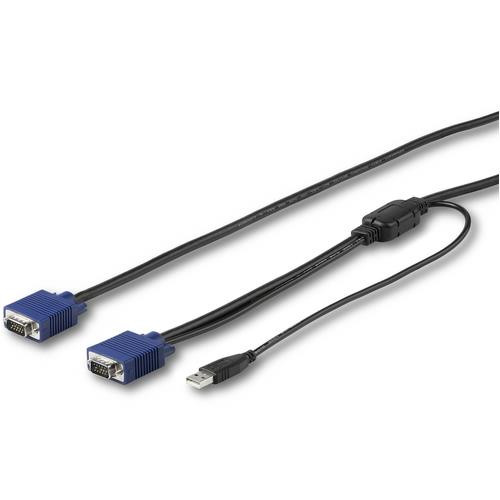 StarTech.com Câble switch KVM USB VGA de 4,6 m pour consoles - RKCONSUV15