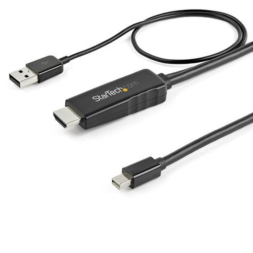 StarTech.com Câble HDMI vers Mini DisplayPort - 1 m - 4k 30 Hz - Adaptateur HDMI à mDP - HD2MDPMM1M