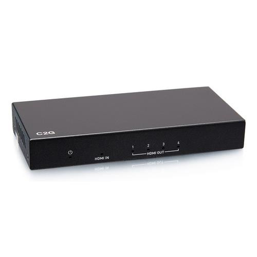 C2G Répartiteur amplificateur de distribution à 4 ports HDMI® - 4K 60 Hz - 41601