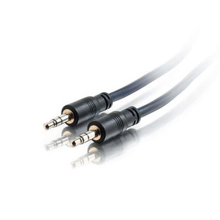 C2G 50ft Plenum-Rated 3.5mm Stereo Audio Cable with Low Profile Connectors câble audio 15,24 m 3,5mm Noir - 40518