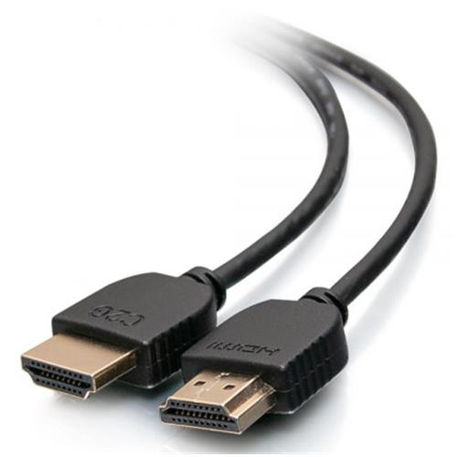C2G Câble HDMI débit standard flexible avec connecteurs discrets, 3 m - 41398