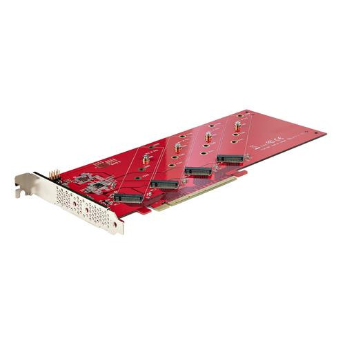 StarTech.com  carte et adaptateur d'interfaces Interne M.2 - QUAD-M2-PCIE-CARD-B