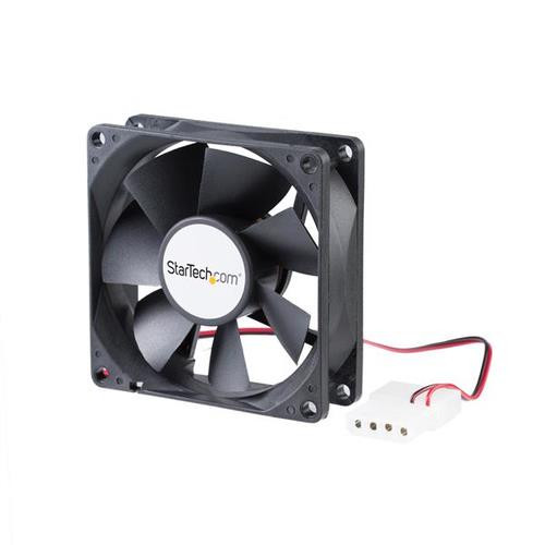 StarTech.com Ventilateur PC à Double Roulement à Billes - Alimentation LP4 - 80 mm - FANBOX