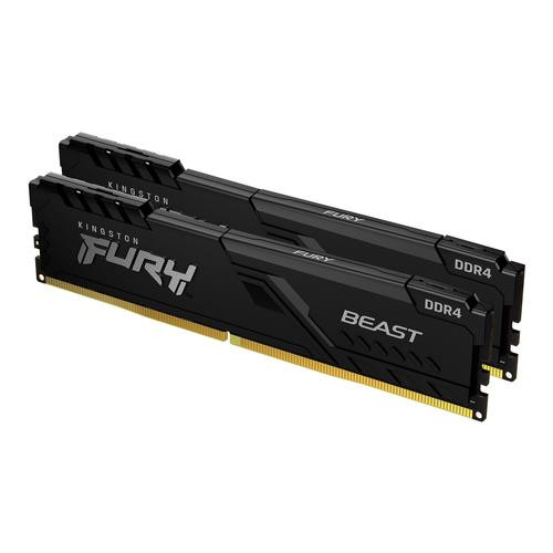 Kingston Technology FURY Beast 16Go 3200MT/s DDR4 CL16 DIMM (Kit de 2) Black - KF432C16BBK2/16