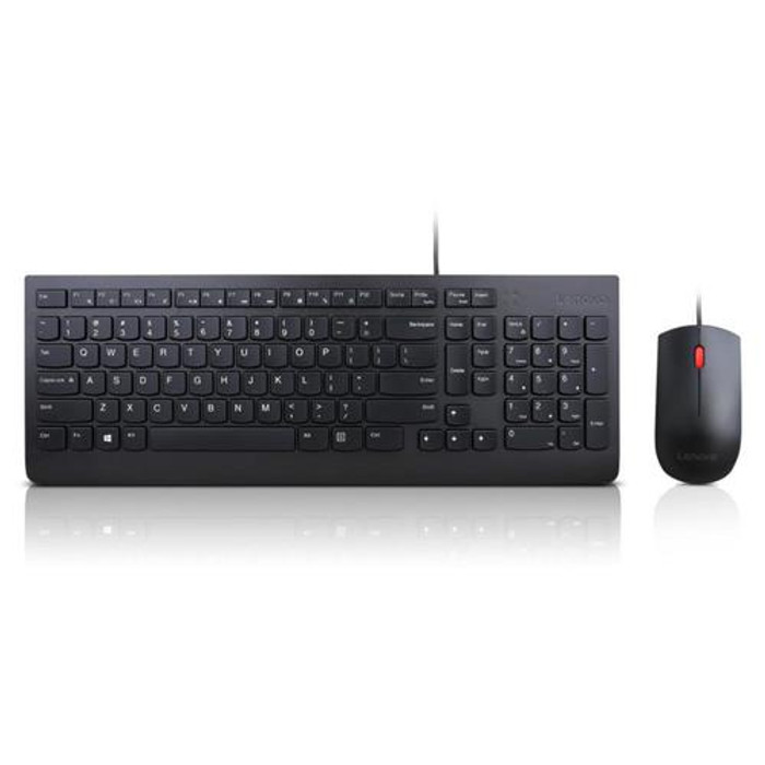 Lenovo  clavier Souris incluse Universel USB QWERTY Anglais américain Noir - 4X30L79883