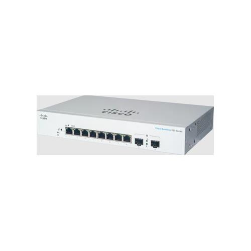 Cisco CBS220-8T-E-2G Géré L2 Gigabit Ethernet (10/100/1000) 1U Blanc - CBS220-8T-E-2G-NA