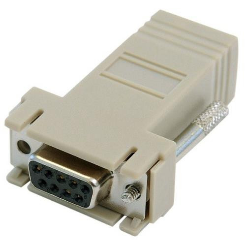 Digi  changeur de genre de câble DB-9 RJ-45 Gris - 76000697