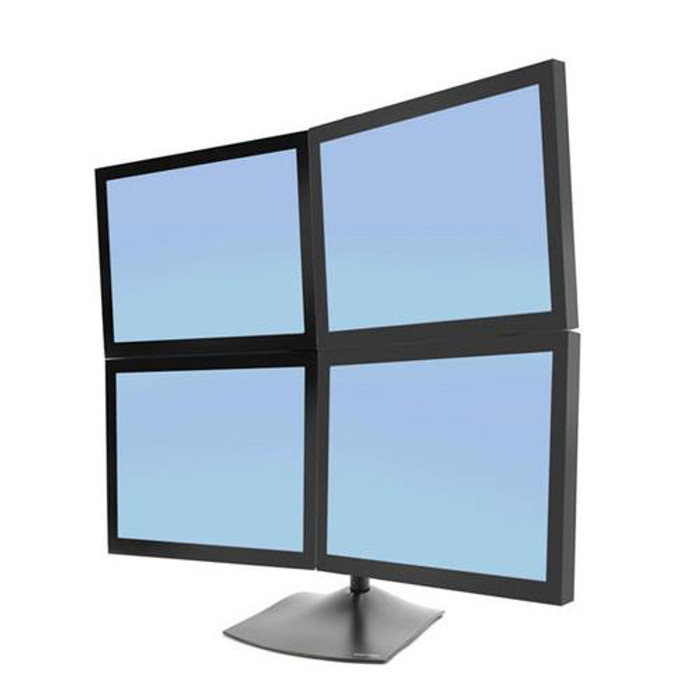 Ergotron DS Series DS100 Quad Monitor Desk Stand 61 cm (24") Bureau Noir - 33-324-200