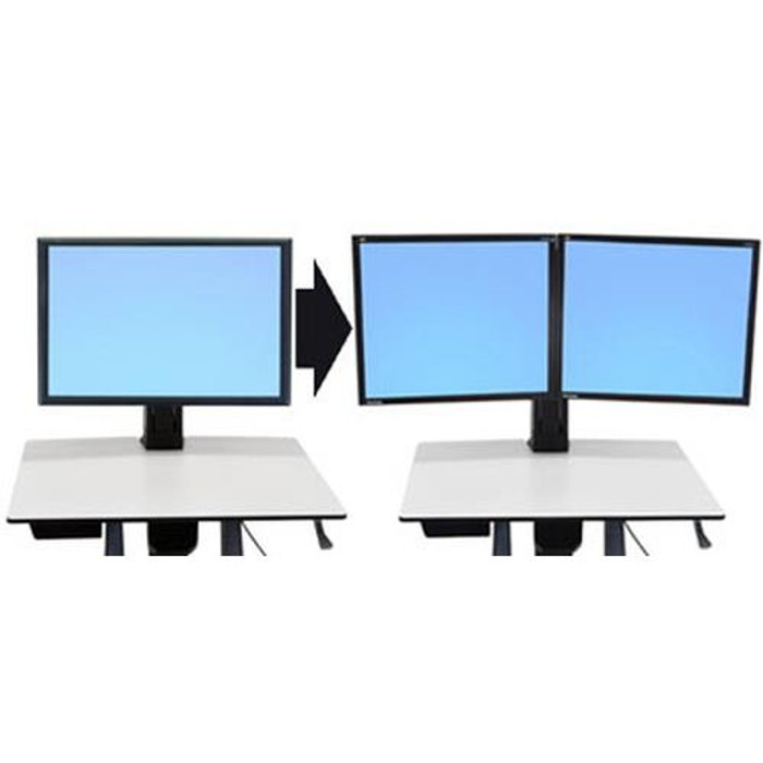 Ergotron WorkFit Convert-to-Dual Kit from Single HD 55,9 cm (22") Bureau - 97-606