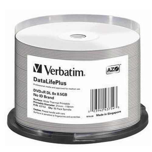 Verbatim DataLifePlus 8,5 Go DVD+R DL 50 pièce(s) - 43754