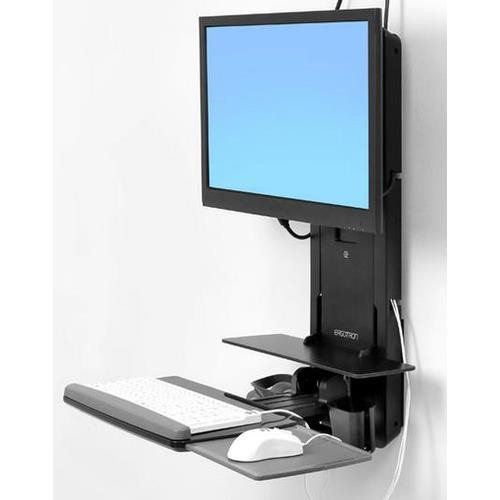 Ergotron  support d'écran plat pour bureau 61 cm (24") Mur Noir - 61-080-085