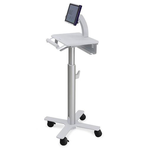 Ergotron StyleView Tablet Cart, SV10 Aluminium, Blanc Tablette Panier multimédia - SV10-1400-0