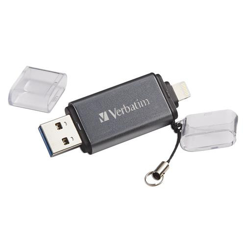 Verbatim iStore 'n' Go lecteur USB flash 32 Go USB Type-A / Lightning 3.2 Gen 1 (3.1 Gen 1) Gris - 49300