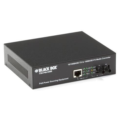 Black Box  convertisseur de support réseau 100 Mbit/s Multimode Noir - LPM601A