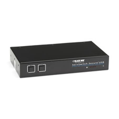 Black Box ServSwitch Secure commutateur écran, clavier et souris Grille de montage Noir - SW2006A-USB-EAL
