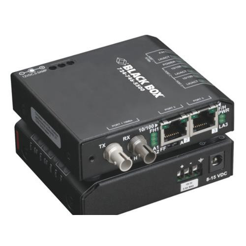 Black Box  convertisseur de support réseau 100 Mbit/s Multimode, Monomode Noir - LBH100A-HD-SC-24