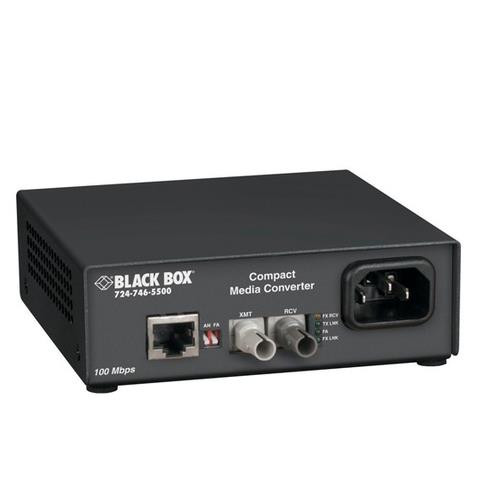 Black Box  convertisseur de support réseau 100 Mbit/s 850 nm Multimode Noir - LHC008A-R3