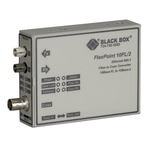 Black Box  convertisseur de support réseau 10 Mbit/s 850 nm Gris - LMC211A-MM