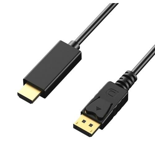 Axiom  câble vidéo et adaptateur 0,91 m DisplayPort HDMI Noir - DPMHDMIM03-AX