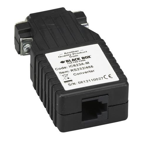 Black Box  convertisseur série, répéteur et isolateur RS-232 RS-485 Noir - IC623A-M