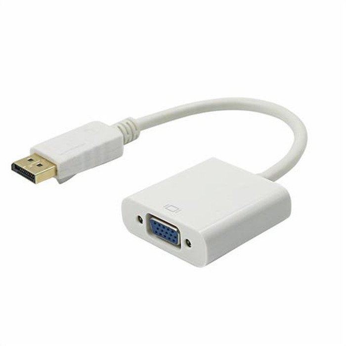 Axiom  câble vidéo et adaptateur DisplayPort VGA (D-Sub) Blanc - 57Y4393-5PK-AX