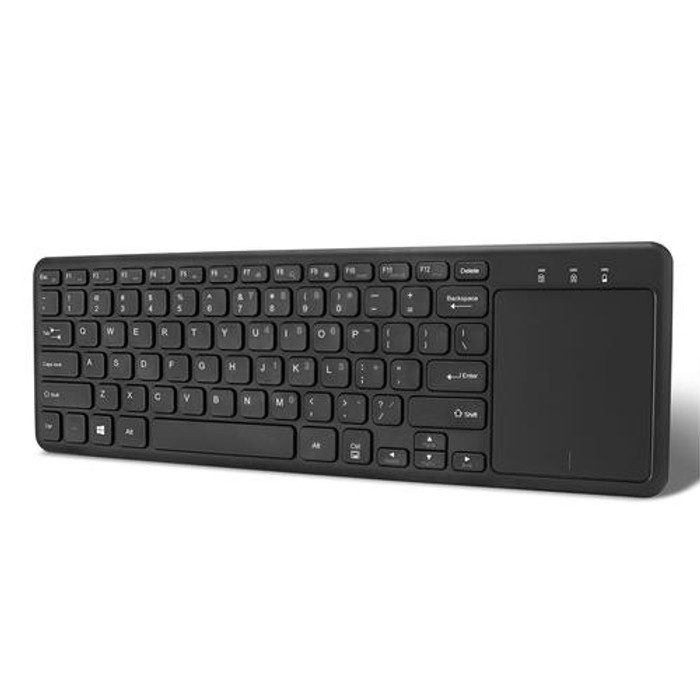 Adesso  clavier Bureau RF sans fil QWERTY Anglais américain Noir - WKB-4050UB