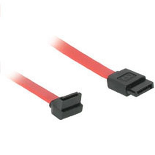 C2G 7-pin 180° to 90° Serial ATA Device Cable 18" câble SATA Rouge - 10181