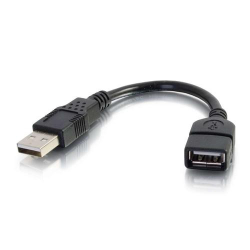 C2G  câble USB 0,15 m USB2.0-A Noir - 52119