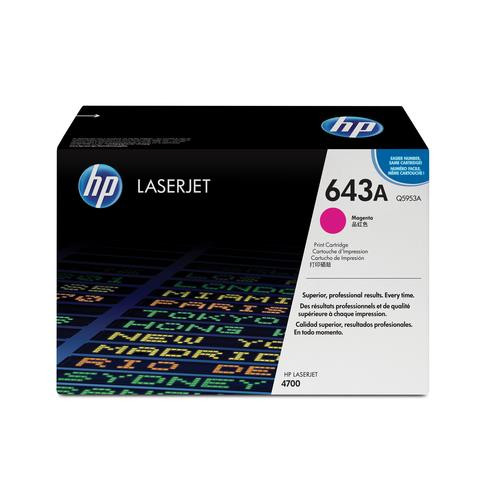 HP 643A toner LaserJet magenta authentique - Q5953A