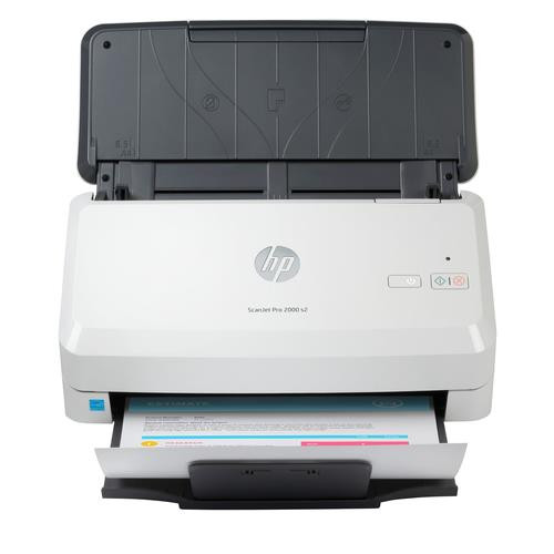 HP ScanJet Pro 2000 s2 Scanner à défilement A4, jusqu’à 35 ppm/70 ipm, 600 x 600 DPI - 6FW06A