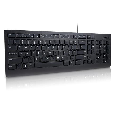 Lenovo Essential clavier Universel USB QWERTY Anglais américain Noir - 4Y41C68642
