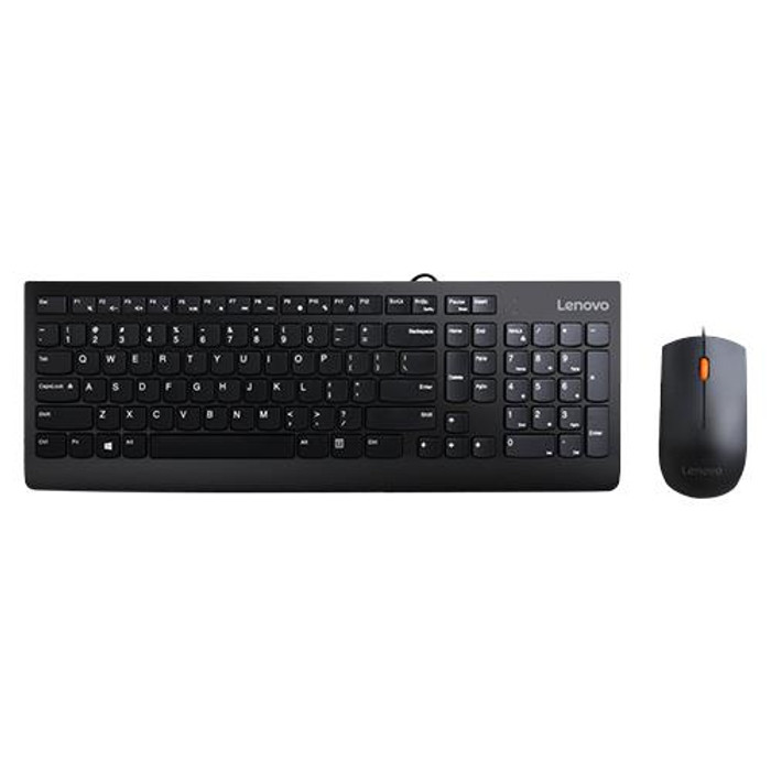 Lenovo 300 clavier Souris incluse Universel USB QWERTY Anglais américain Noir - GX30M39606