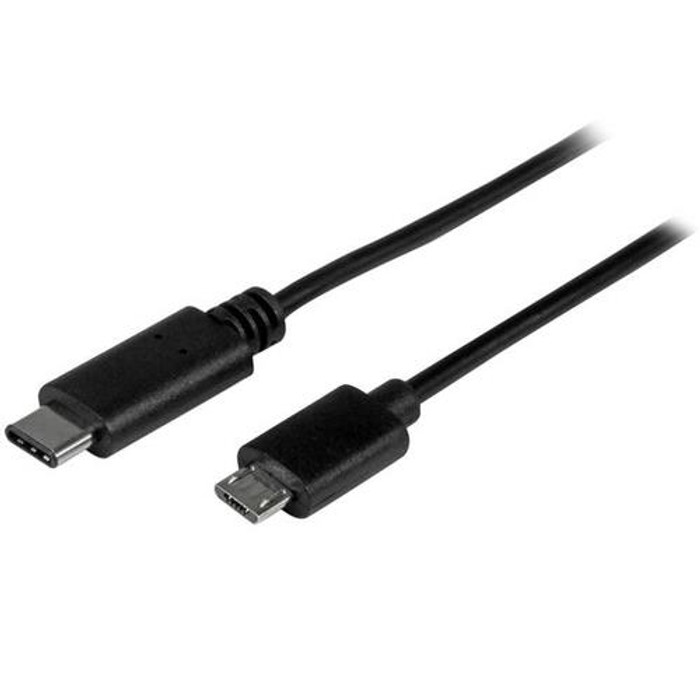 StarTech.com Câble USB-C vers Micro USB-B de 50cm, Câble de Transfert de Données, USB 2.0, USB C vers Micro-B - USB2CUB50CM