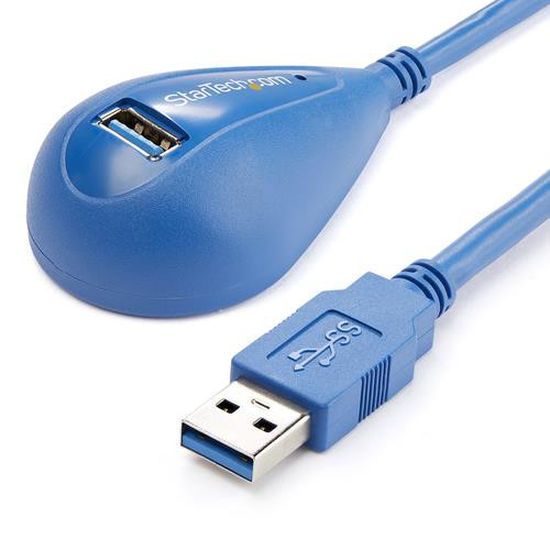 StarTech.com Câble d'extension SuperSpeed USB 3.0 de bureau de 1,5 m - USB A vers A M/F - USB3SEXT5DSK
