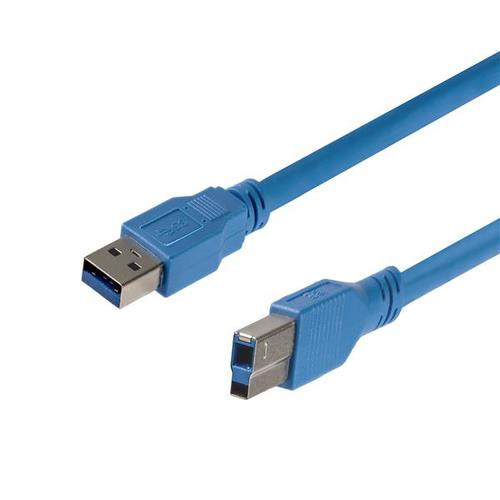 StarTech.com Câble SuperSpeed USB 3.0 - USB-A vers USB-B - M/M - 30,5 cm - Bleu - USB3SAB1