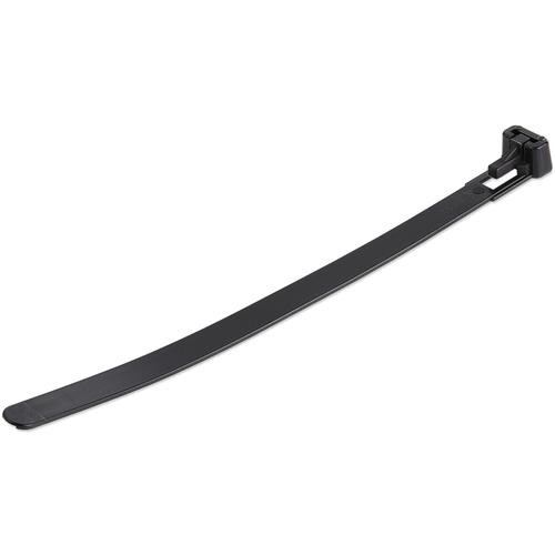 StarTech.com Colliers de Serrage Réutilisables 15 cm Noirs - Largeur 7 mm - Diam. faisceau 35 mm - Résistance traction 22 kg - Colson nylon détachable - Intérieur/extérieur - Homologués 94V-2/UL - 100 pcs - CBMZTRB6BK