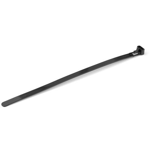 StarTech.com Colliers de Serrage Réutilisables 20 cm Noirs - Largeur 7 mm - Diam. faisceau 50 mm - Résistance traction 22 kg - Colson nylon détachable - Intérieur/extérieur - Homologués 94V-2/UL - 100 pcs - CBMZTRB8BK