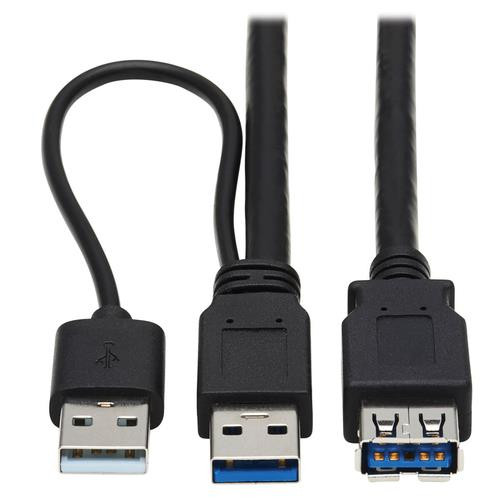 Tripp Lite  câble USB USB 3.2 Gen 1 (3.1 Gen 1) USB A 2 x USB A Noir - U330-10M-1