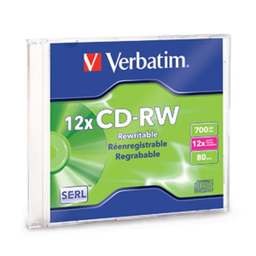 Verbatim 12 x CD-RW 700 Mo 12x 1 pièce(s) - 95161