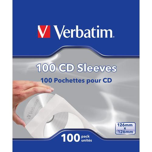 Verbatim Pack de 100 pochettes CD (Papier) - 49976