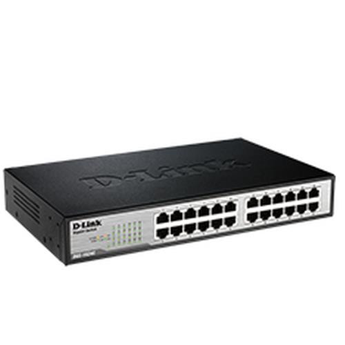 D-Link  commutateur réseau Non-géré Gigabit Ethernet (10/100/1000) Noir, Métallique - DGS-1024C