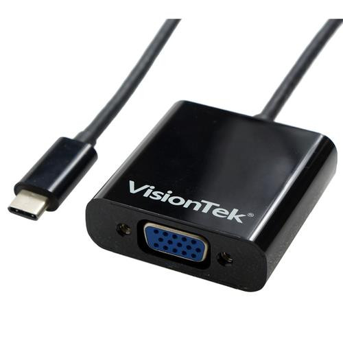 VisionTek  câble vidéo et adaptateur USB 3.1 Type-C VGA (D-Sub) Noir - 900818