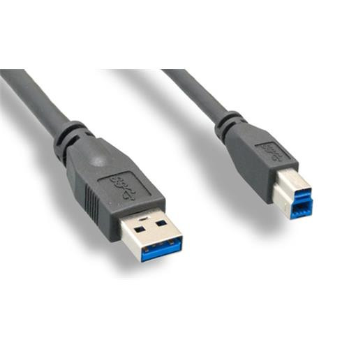 Axiom  câble USB USB 3.2 Gen 1 (3.1 Gen 1) 1,8 m USB A USB B Noir - USB3ABMM06-AX