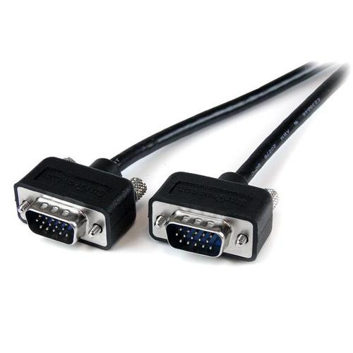 StarTech.com 6' Coax Super Thin Low Profile SVGA Monitor Cable câble VGA 1,8 m Noir - MXT101MMLP6