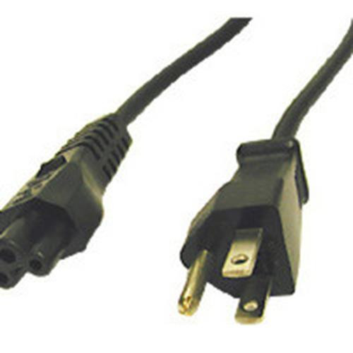 C2G 6ft 3-slot 18 AWG Laptop Power Cord (IEC320C5 -> NEMA 5-15P) Noir 1,8 m - 27400