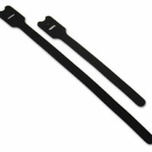 C2G 8in Screw-mountable Hook / Loop Cable Ties 10pk serre-câbles Noir - 29850